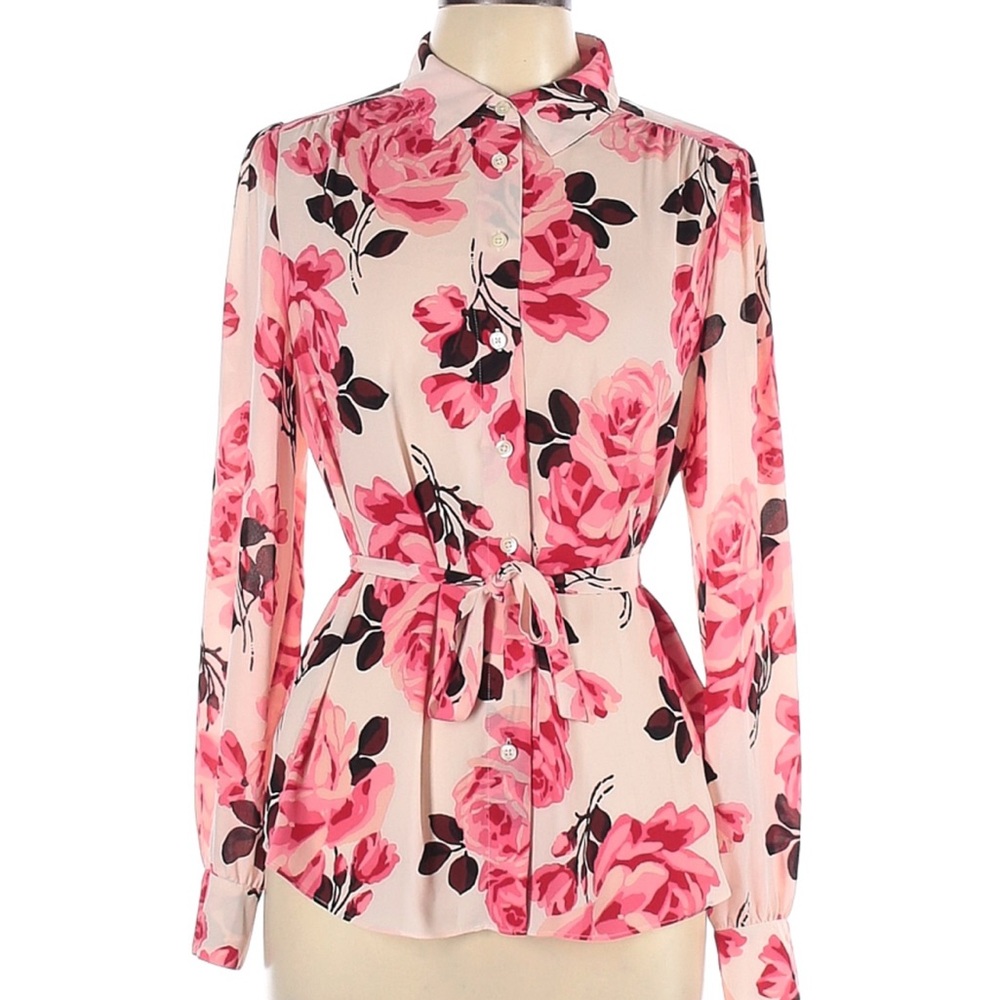 Kate Spade Pink Floral Blouse
